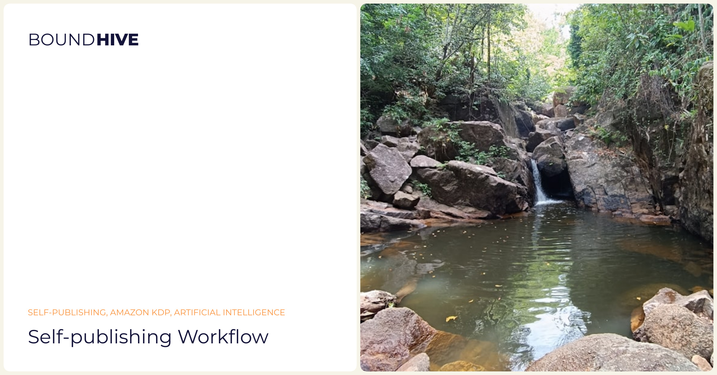 AI Publishing Workflow Self-publishing workflow