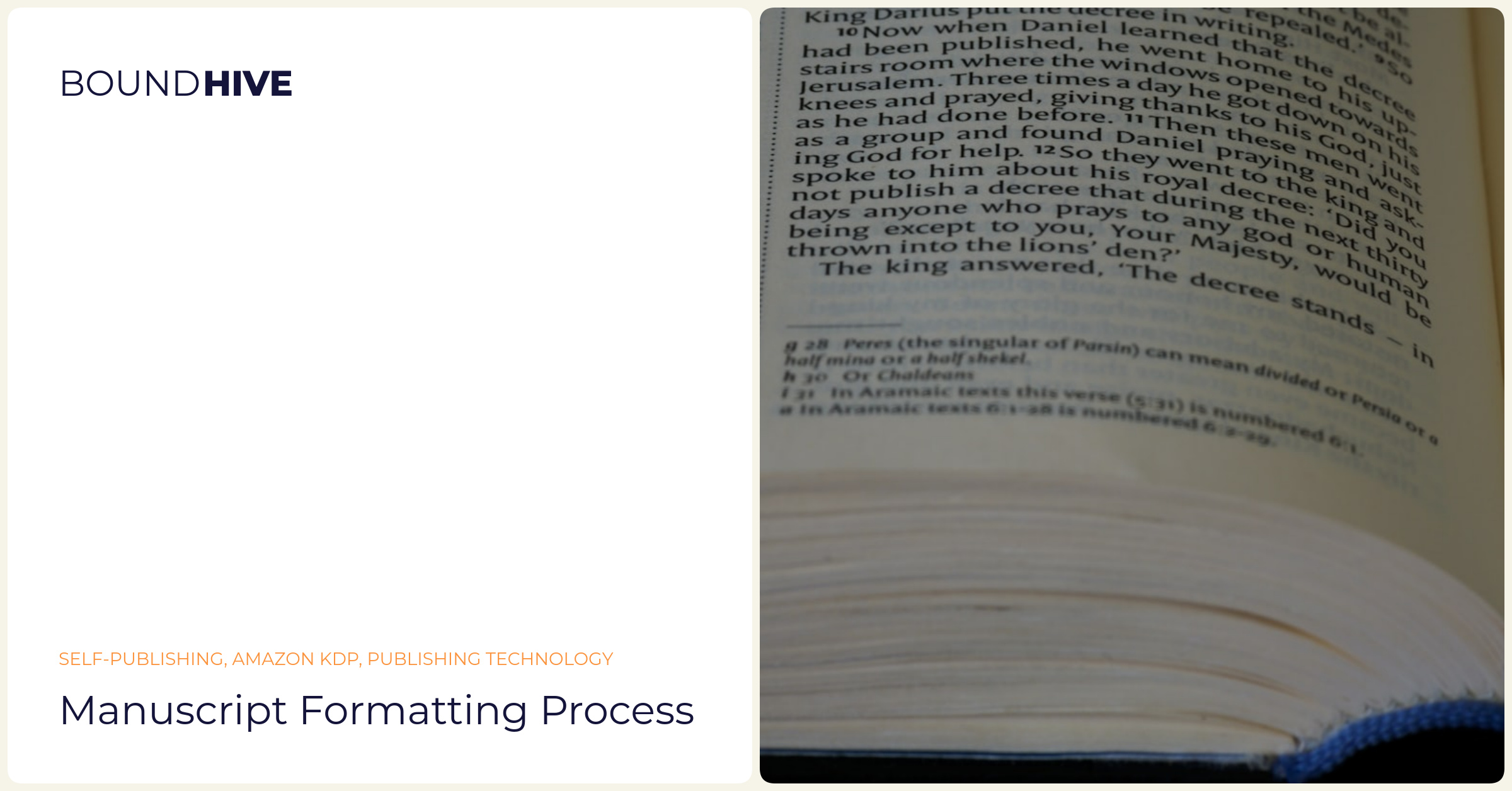 Manuscript Formatting Manuscript Formatting Process