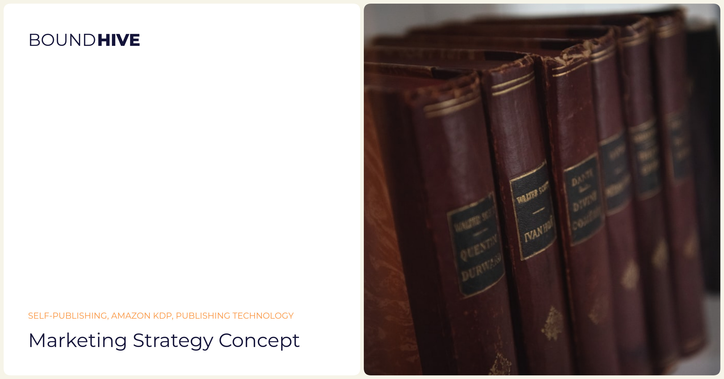 KDP Marketing Strategy Marketing Strategy Concept