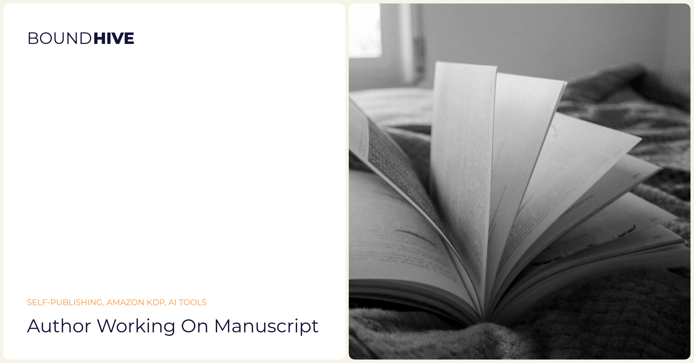 Author working on manuscript