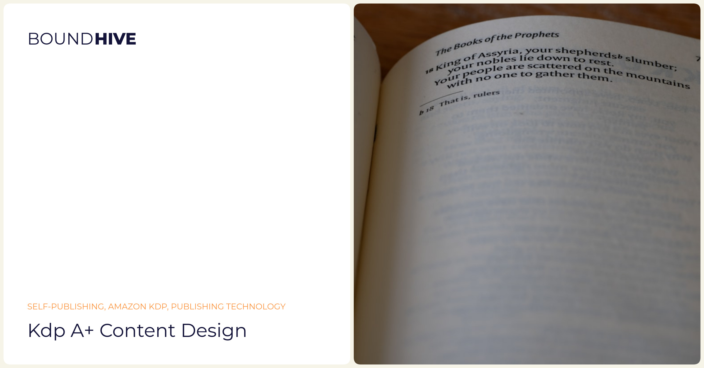 KDP A+ Content Design