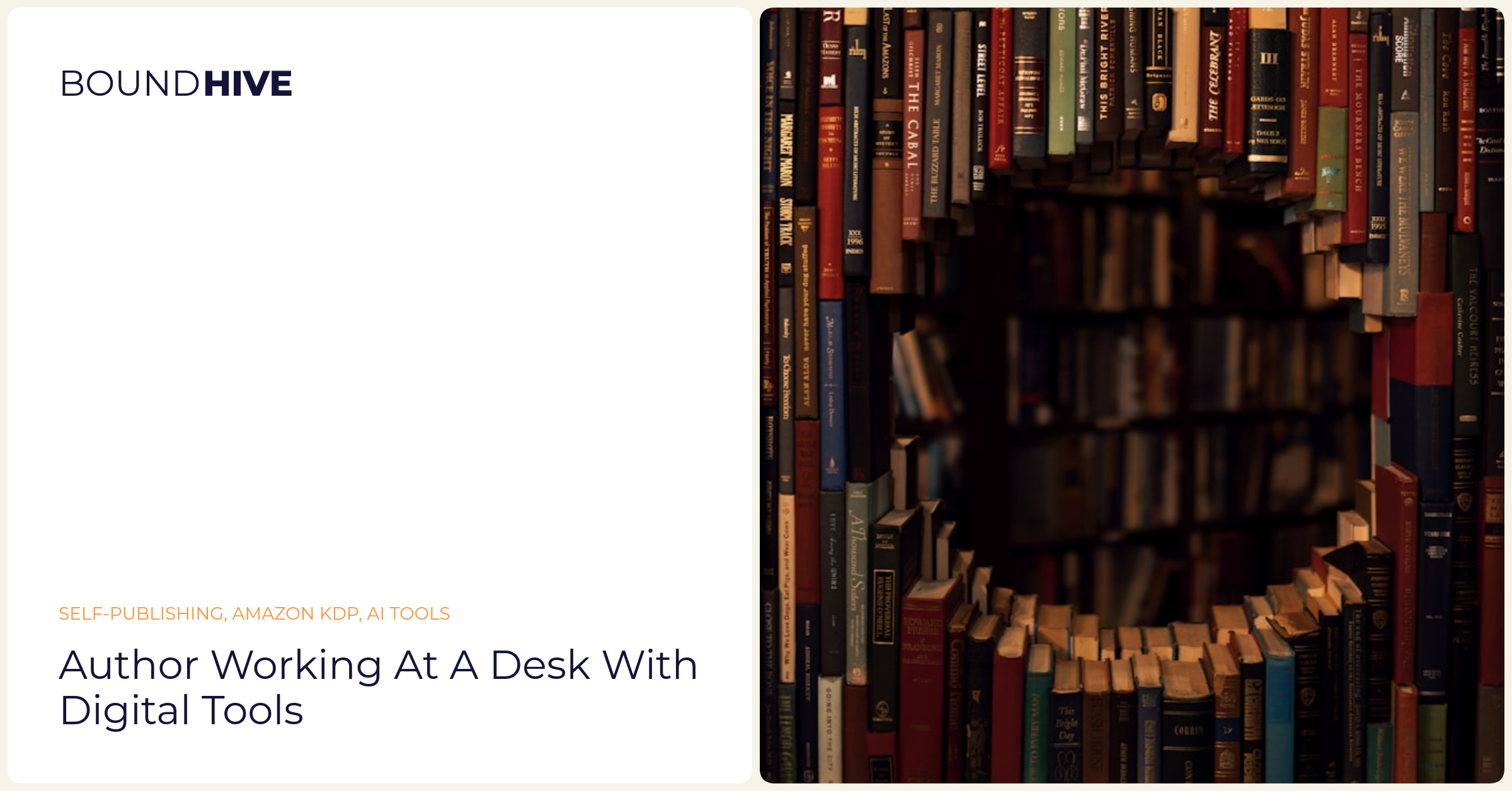 Author working at a desk with digital tools