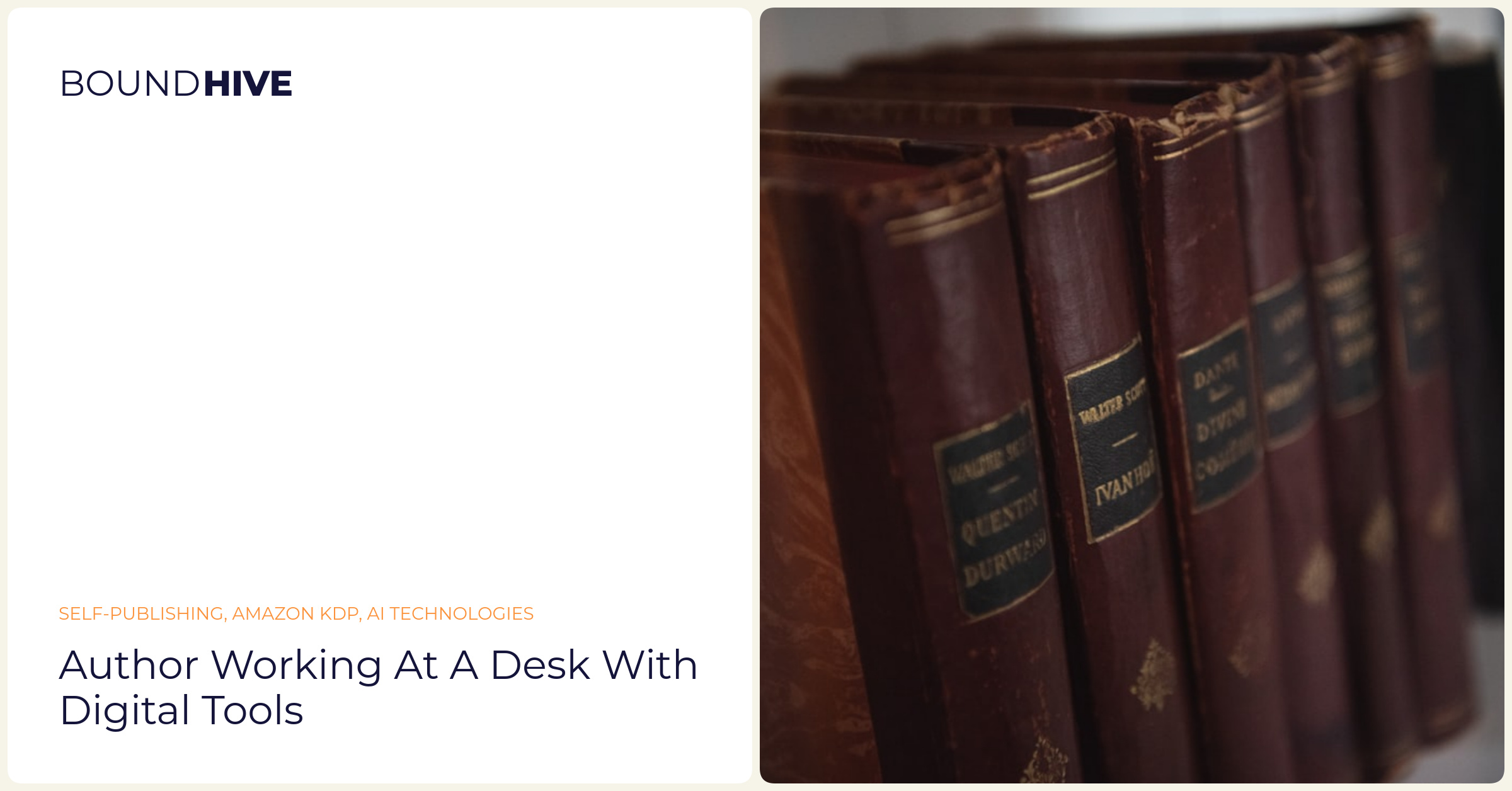 Author working at a desk with digital tools