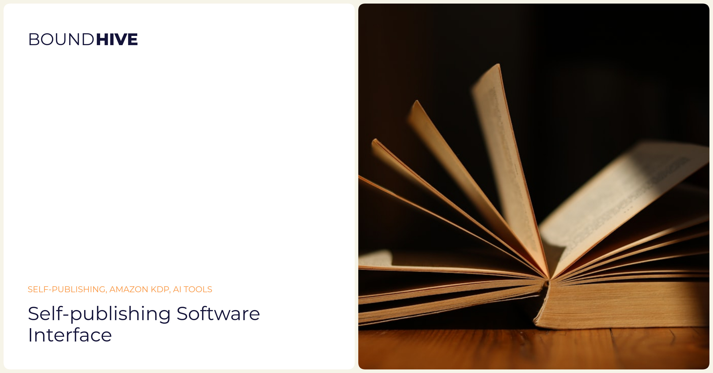 Self-Publishing Platform Dashboard Self-publishing software interface