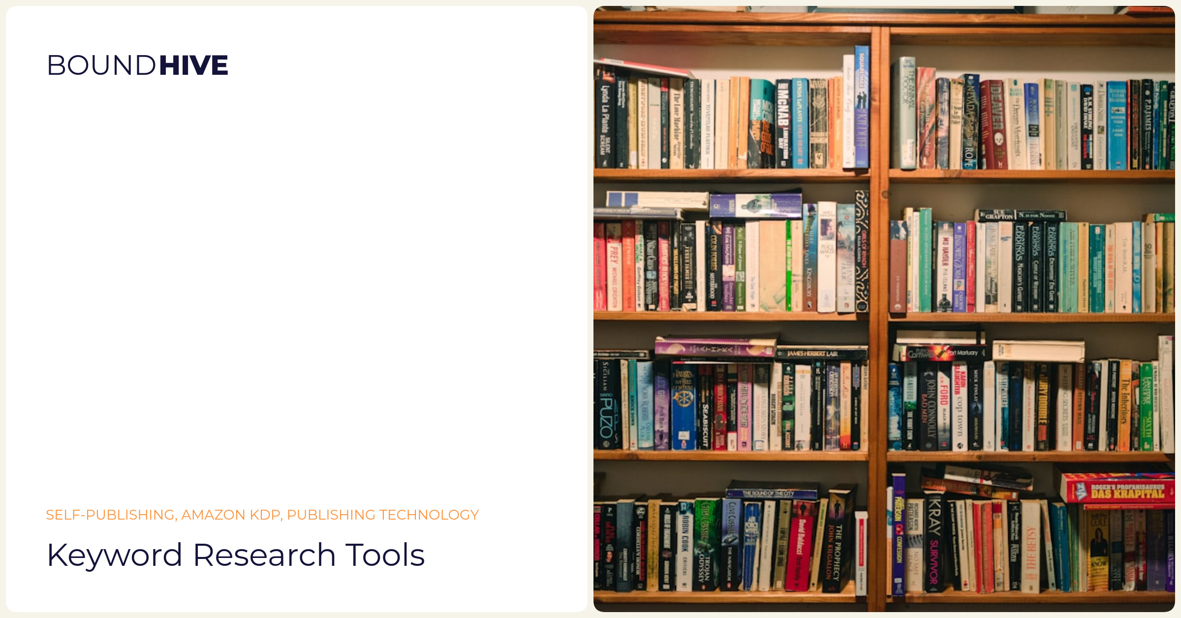 Optimized keyword research for KDP listings Keyword research tools
