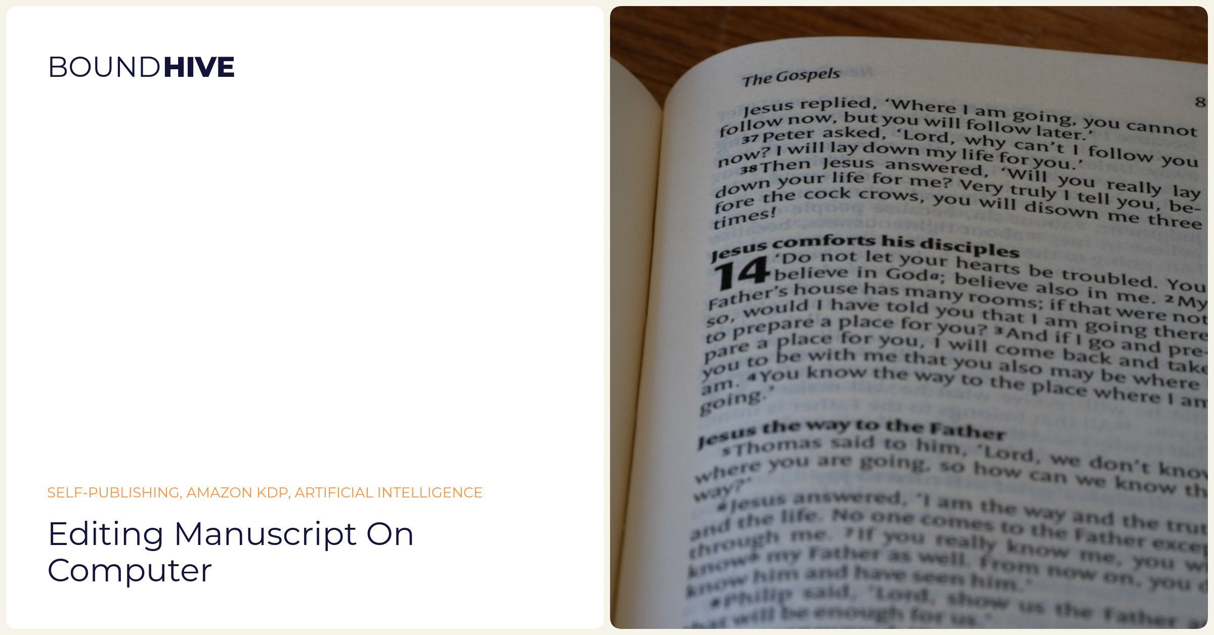 Editing manuscript on computer