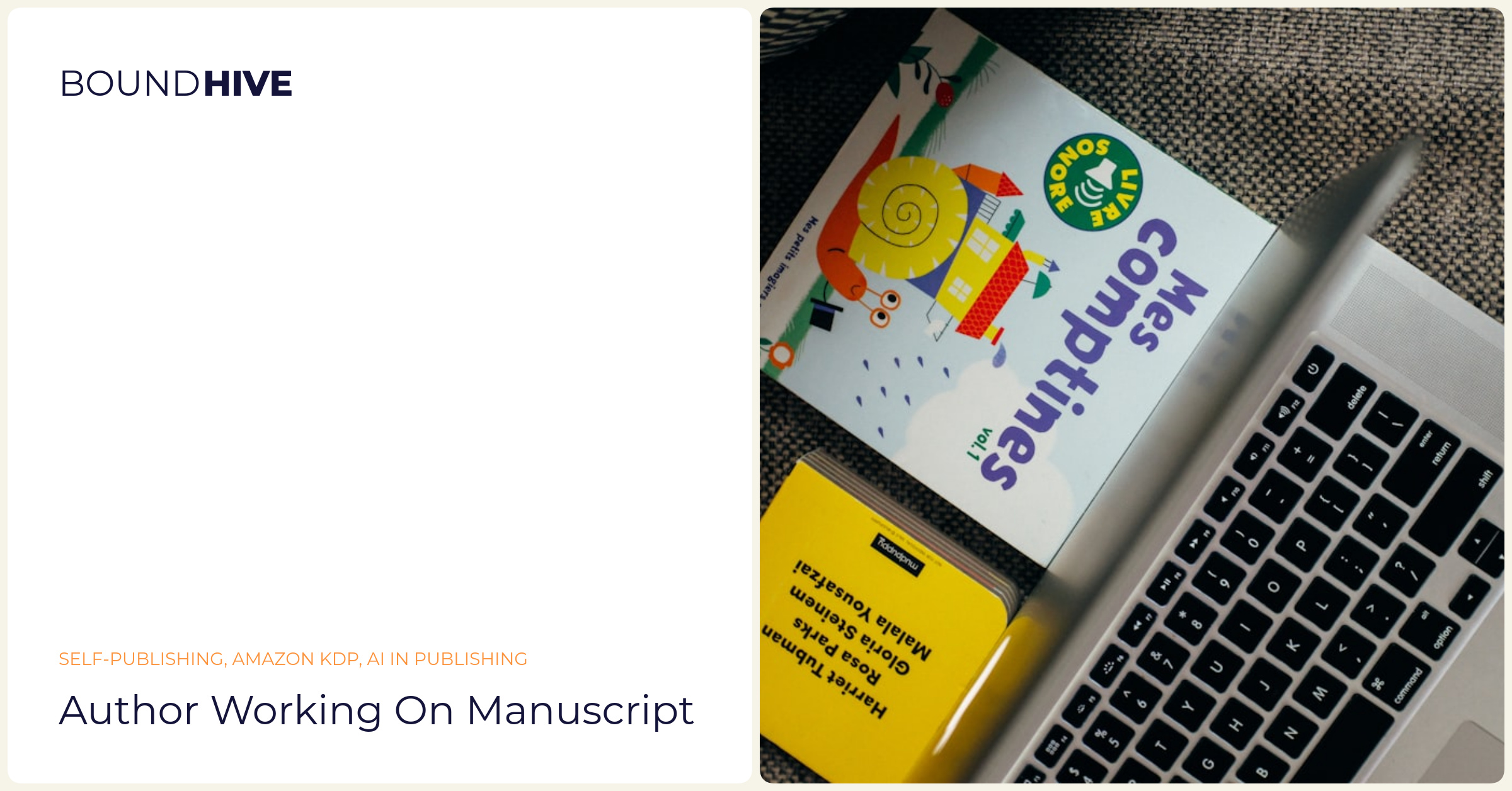 Author working on manuscript