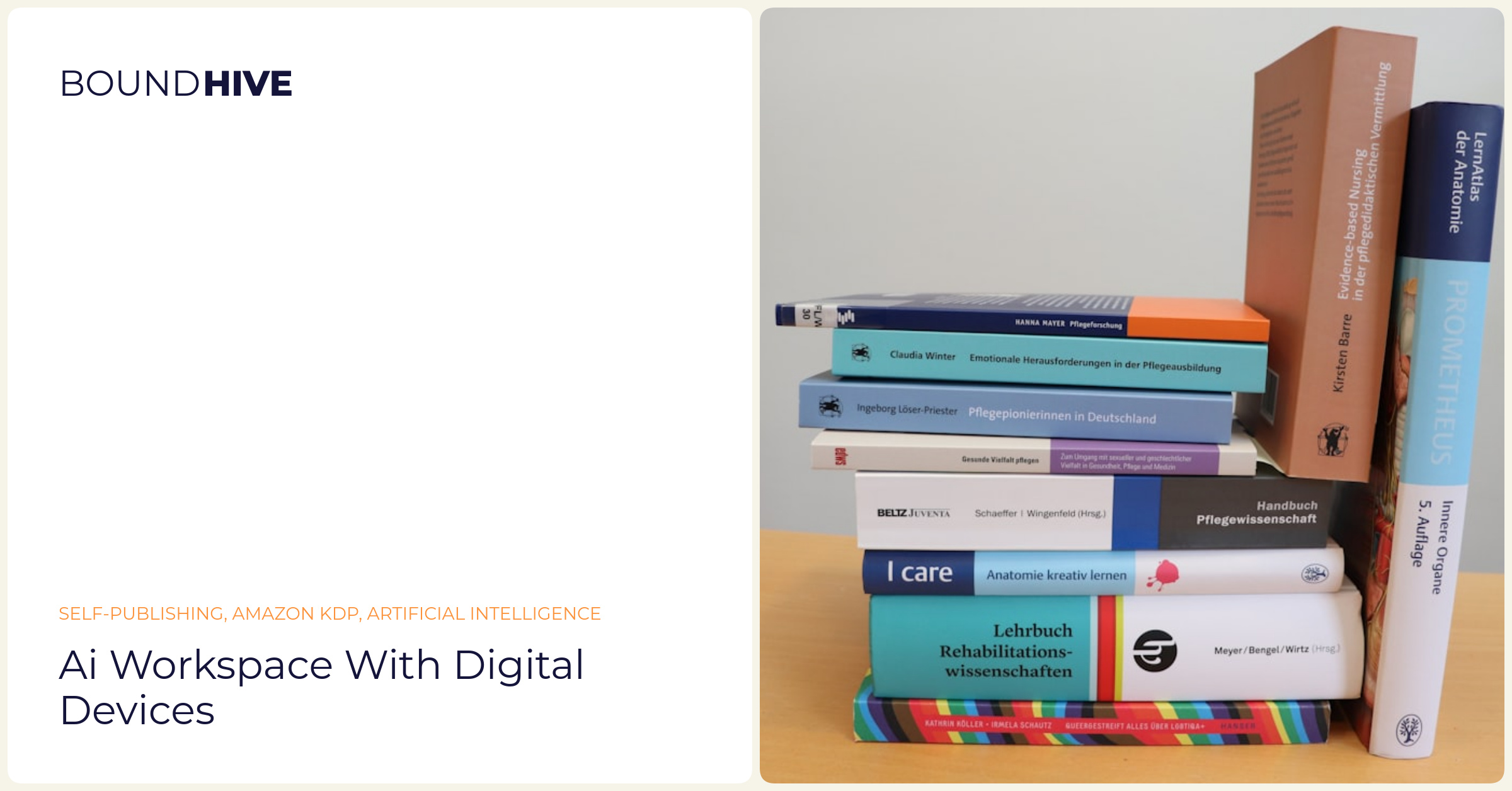 AI workspace with digital devices