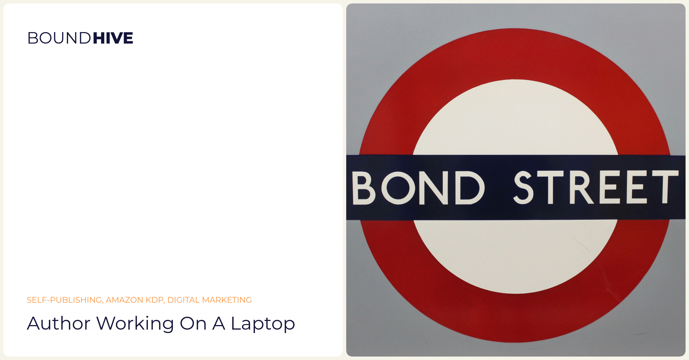 Author working on a laptop