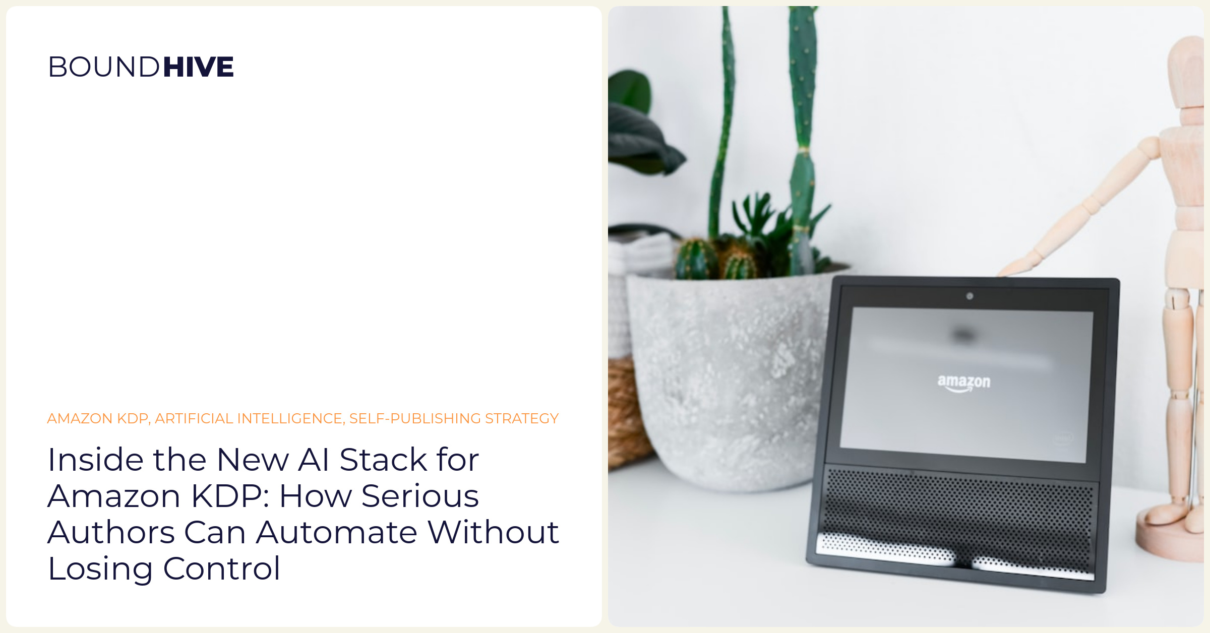 Inside the New AI Stack for Amazon KDP: How Serious Authors Can Automate Without Losing Control || 'What’s happening at books publishing possibilities.'