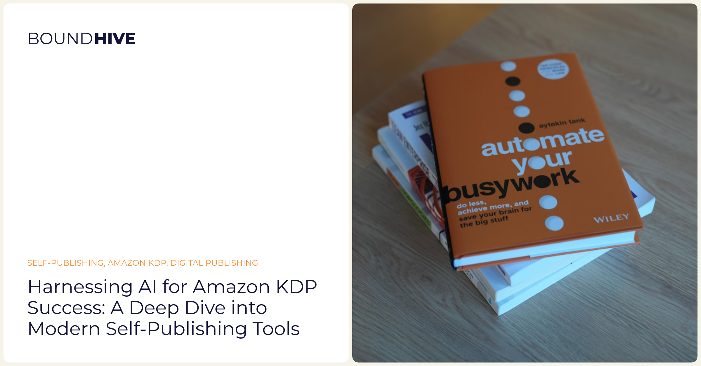 Harnessing AI for Amazon KDP Success: A Deep Dive into Modern Self-Publishing Tools