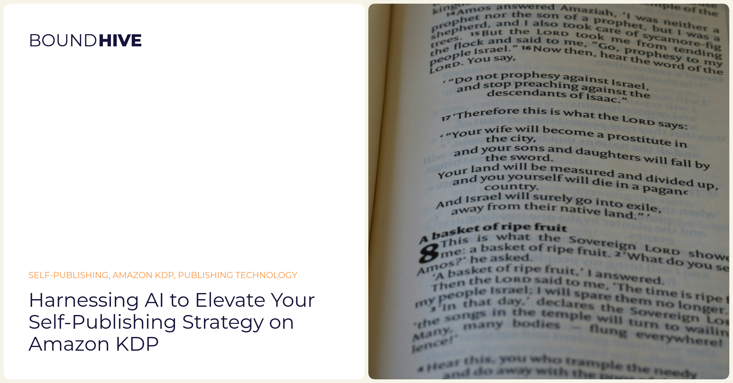 Harnessing AI to Elevate Your Self-Publishing Strategy on Amazon KDP