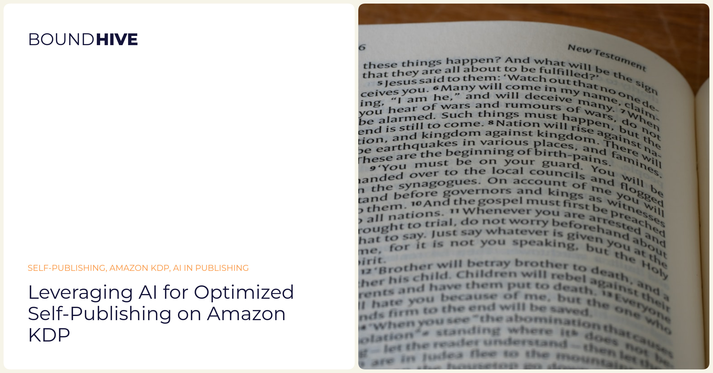 Leveraging AI for Optimized Self-Publishing on Amazon KDP