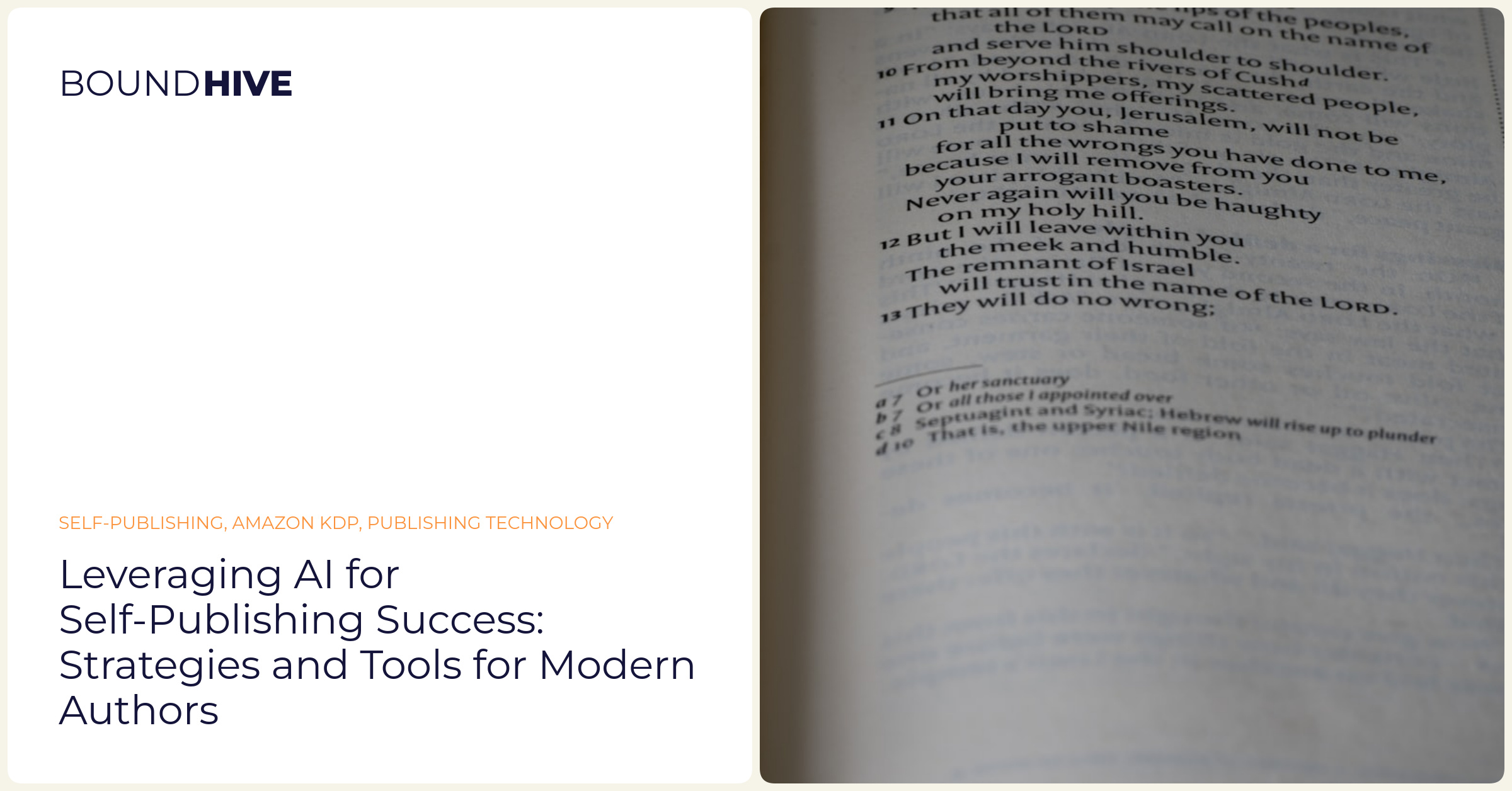 Leveraging AI for Self-Publishing Success: Strategies and Tools for Modern Authors