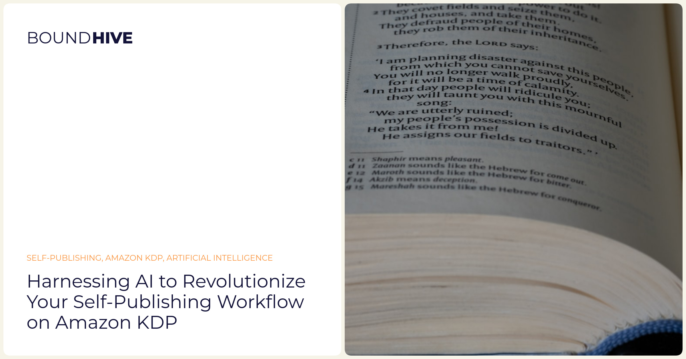 Harnessing AI to Revolutionize Your Self-Publishing Workflow on Amazon KDP || 'What’s happening at books publishing possibilities.'