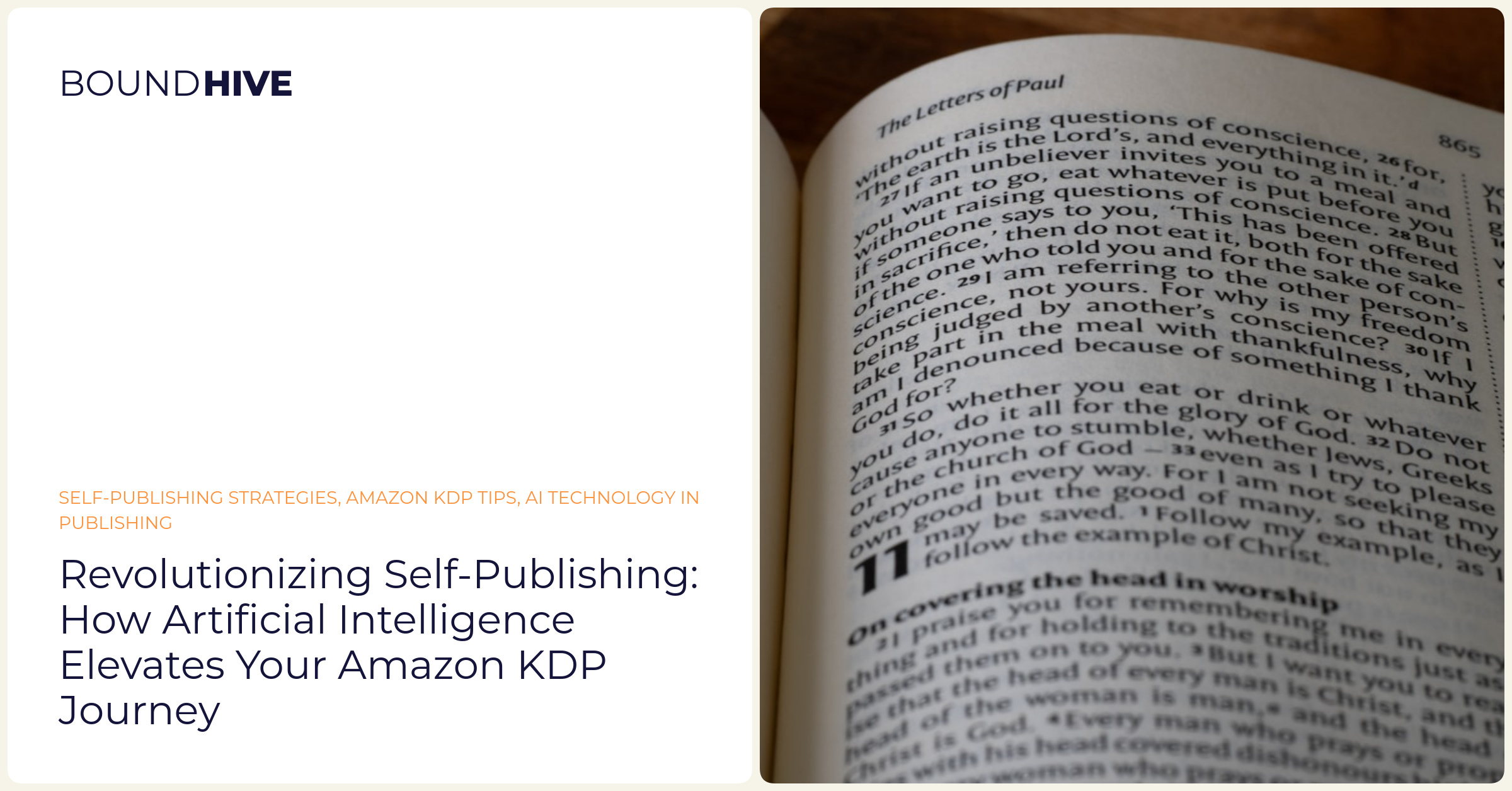 Revolutionizing Self-Publishing: How Artificial Intelligence Elevates Your Amazon KDP Journey