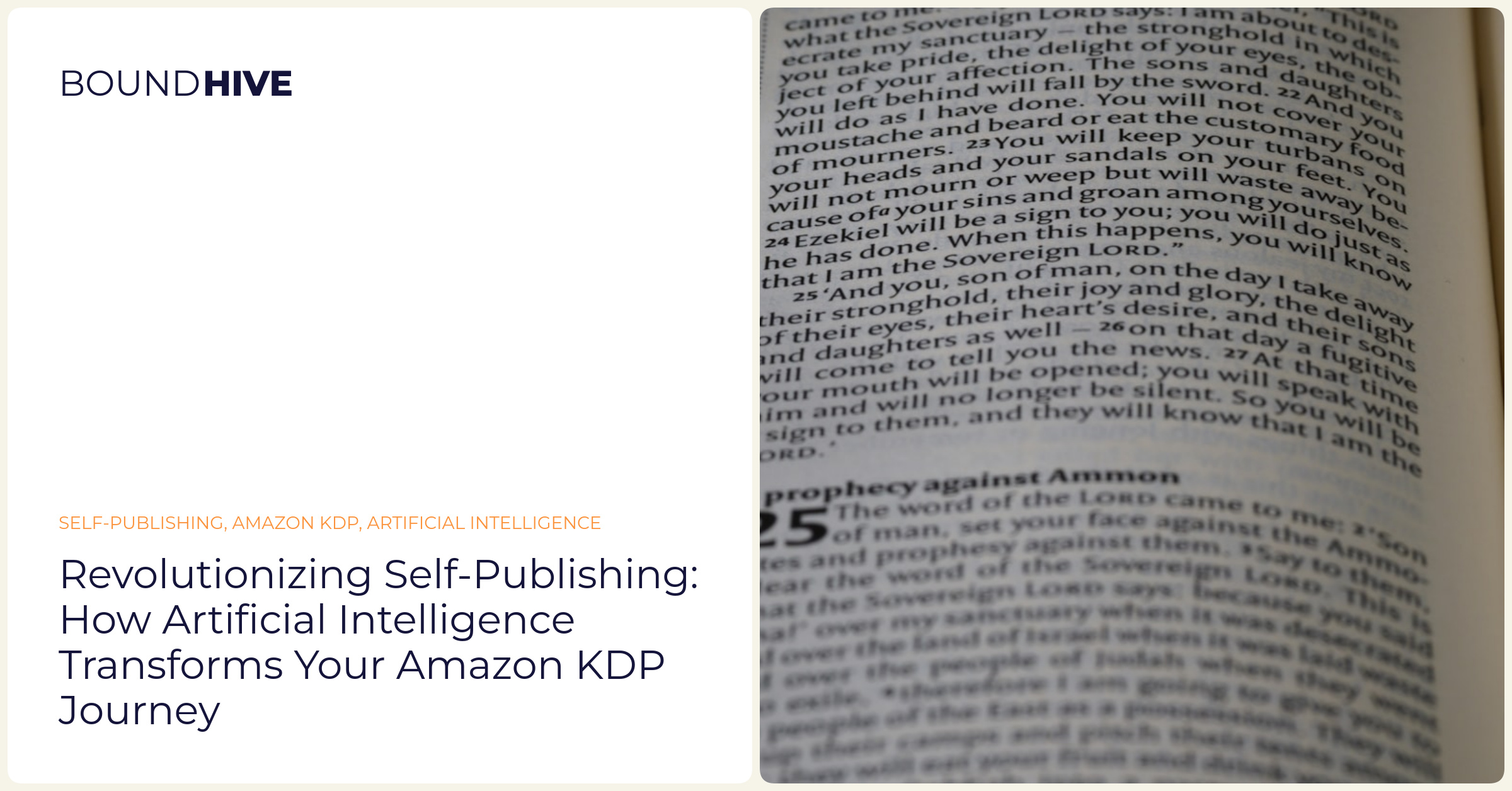 Revolutionizing Self-Publishing: How Artificial Intelligence Transforms Your Amazon KDP Journey